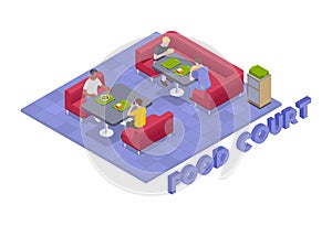 Food Court Seats Composition