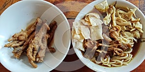 Food Culinary & x22;Mie Ayam Ceker& x22; From Indonesia