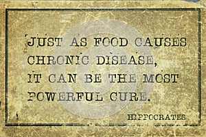 Food cure Hippocrates photo