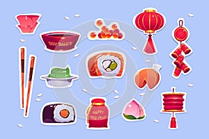 Food and decoration for chinese New Year