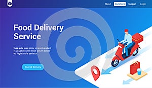 Food delivery 3d template