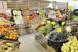 Food Department in Supermarket