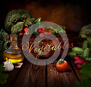 Food design - Fresh vegetables