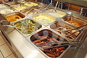 Food on display on a restaurant photo