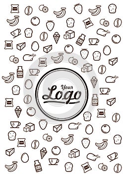 Food Doodle line icons