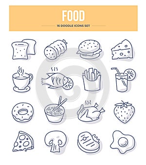 Food & Drink Doodle Icons