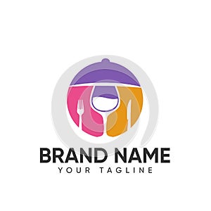 Food and Drink Logo Design Concept Full Color template for Company