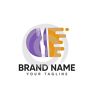 Food and Drink Logo Design Concept Full Color template for Company
