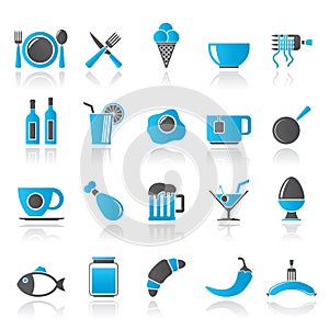 Food, drink and restaurant icons