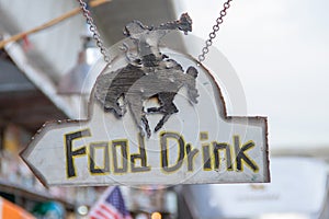 Food and drink shop signs