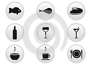 Food and Drinks Icon Set