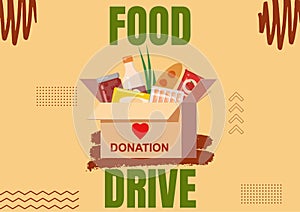 Food drive donation box