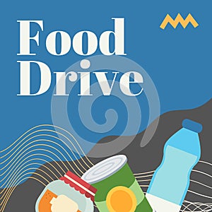 Food drive donation poster