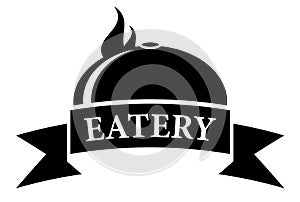 Food eatery icon with hot dish