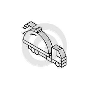 food free shipping isometric icon vector illustration