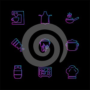food, health , healthy , meal , drinks , eps icons set vector