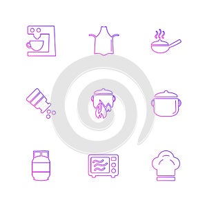 food, health , healthy , meal , drinks , eps icons set vector