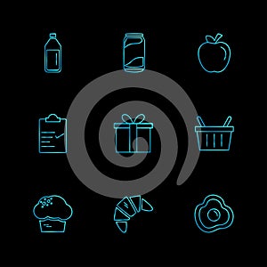 food, health , nutrious , healthy , eps icons set vector