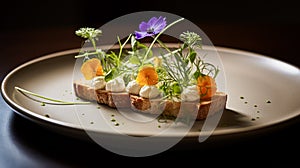 Food, hospitality and room service, starter appetisers as English countryside exquisite cuisine in hotel restaurant a la