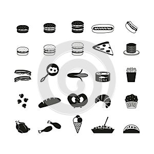 Food icons set