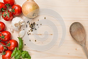 Food ingredients background