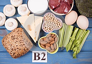 Food ingredients containing a large amount of vitamin B2 riboflavinum