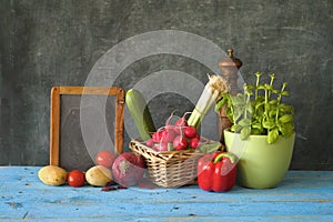 Food ingredients, various vegetables