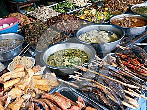 Food at kandal Market in Phnom Penh