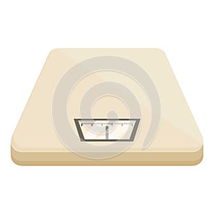 Food kitchen scales icon cartoon vector. Tool domestic