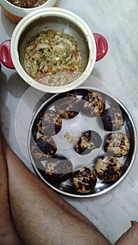 Food Litti chokha, Bihar photo