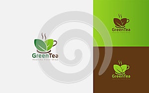 Food Logo Design Concept for delicious food, Order, Online, Delivery, Restaurant, Burger, Pizza, Green, natural, Hot, Tea, Drink.
