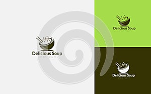 Food Logo Design Concept for delicious food, Order, Online, Delivery, Restaurant, Burger, Pizza, Green, natural, Hot, Tea, Drink.