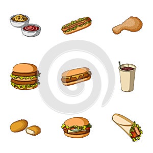 Food, lunch, fast and other web icon in cartoon style.Piello, cream, sauce, icons in set collection.