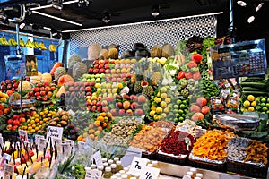 Food market in Barcelona