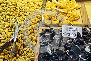 Food market in Bologna