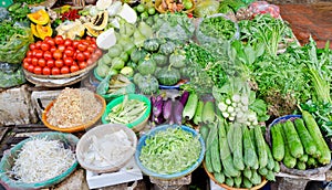 At food market in Vietnam