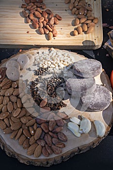 Ingredients used by Mesoamerica cultures for the making of Cacao photo