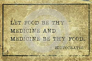 Food medicine Hippocrates photo