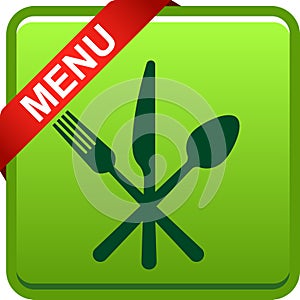 Food menu icon web button