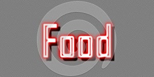 Food Neon sign take away