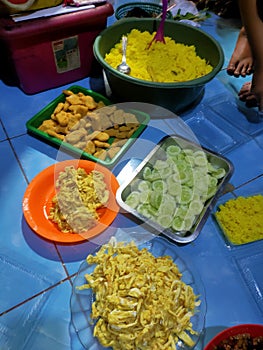 Food original indonesian nugget cucumber eeg tempe orex