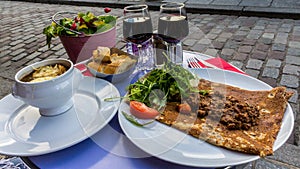 Food in paris streer photo