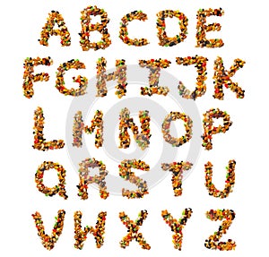 Food pattern made from nuts