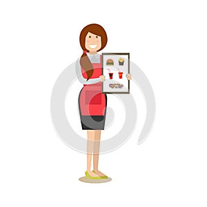 Food people concept vector illustration in flat style