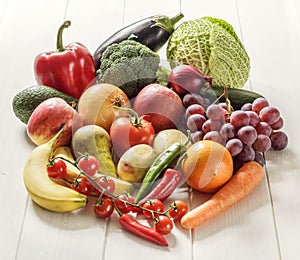 Food Photo vegetables and fruits