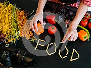 Food photography art creative photo stylist