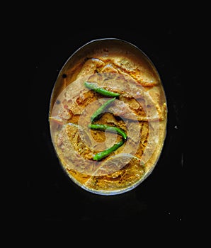 Food photography & x28; Steamed Hilsa in Bengali Style & x29;