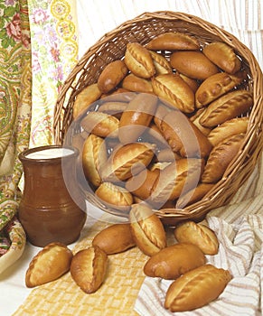 Food, Pies, Milk jug with Milk, Slavonic Kitchen photo