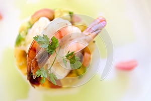 Food prawn dish