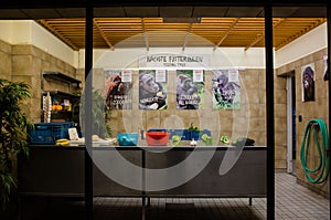 Food preparation area at Berlin Zoo